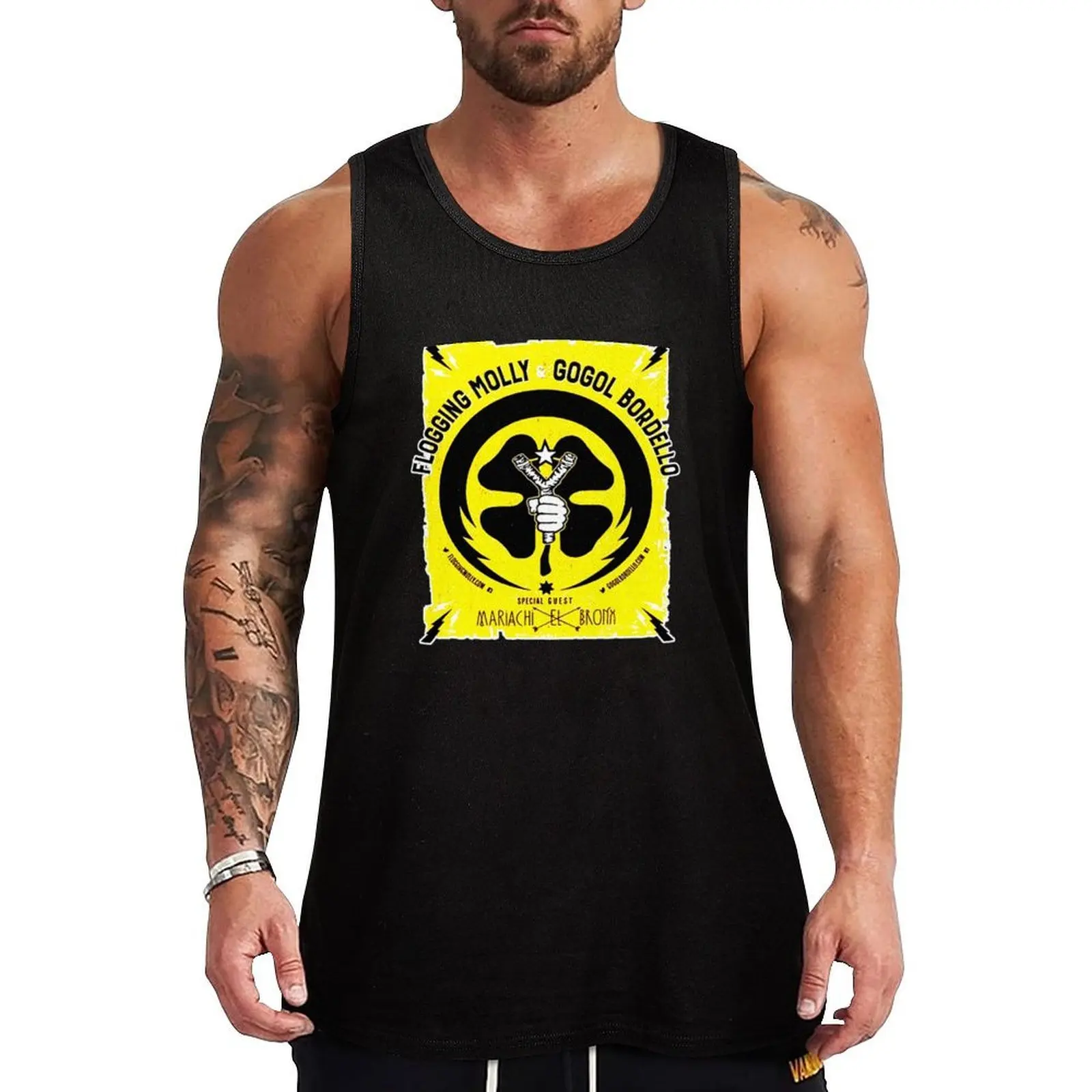 

gogol bordello logo Tank Top No Wrinkle Tank Top Casual Daily Sleeveless Wear