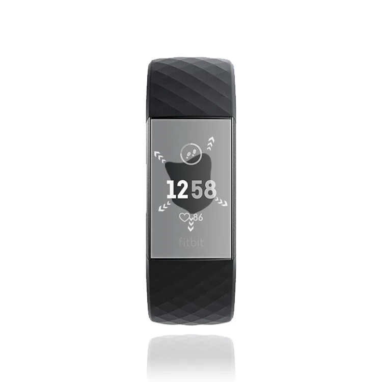 4 stuks volledig scherm horlogebeschermer volledige TPU hydrogelfilm voor fitbit charge 3/inspire HR horloge