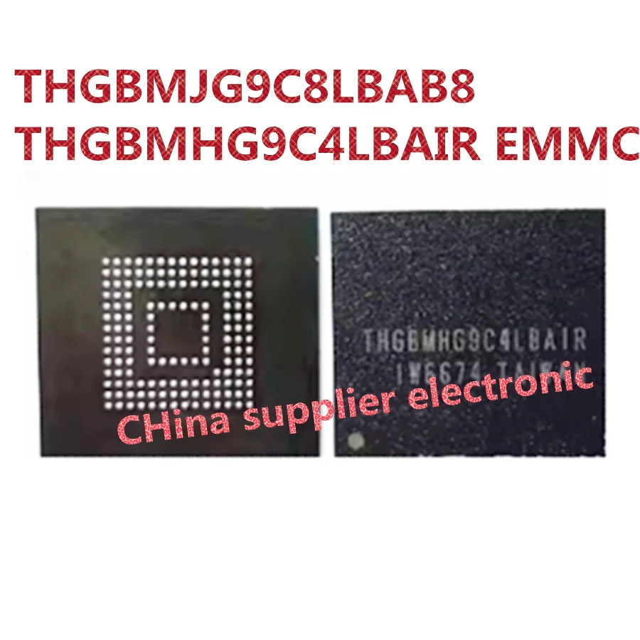 

1pcs THGBMHG9C4LBAIR THGBMJG9C8LBAB8 is suitable for Toshiba 153 ball 64G emmc IC second hand