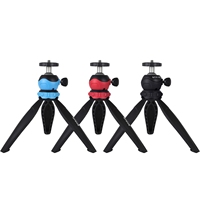 PULUZ 20cm Pocket Plastic Tripod Mount with 360 Degree Ball Head for Smartphones, GoPro, DSLR Cameras