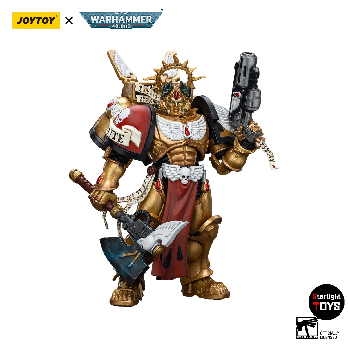 【متوفر】JOYTOY 1/18 عمل الشكل Warhammer 40K ملائكة الدم قائد دانتي لعبة مجسمة دمية #5