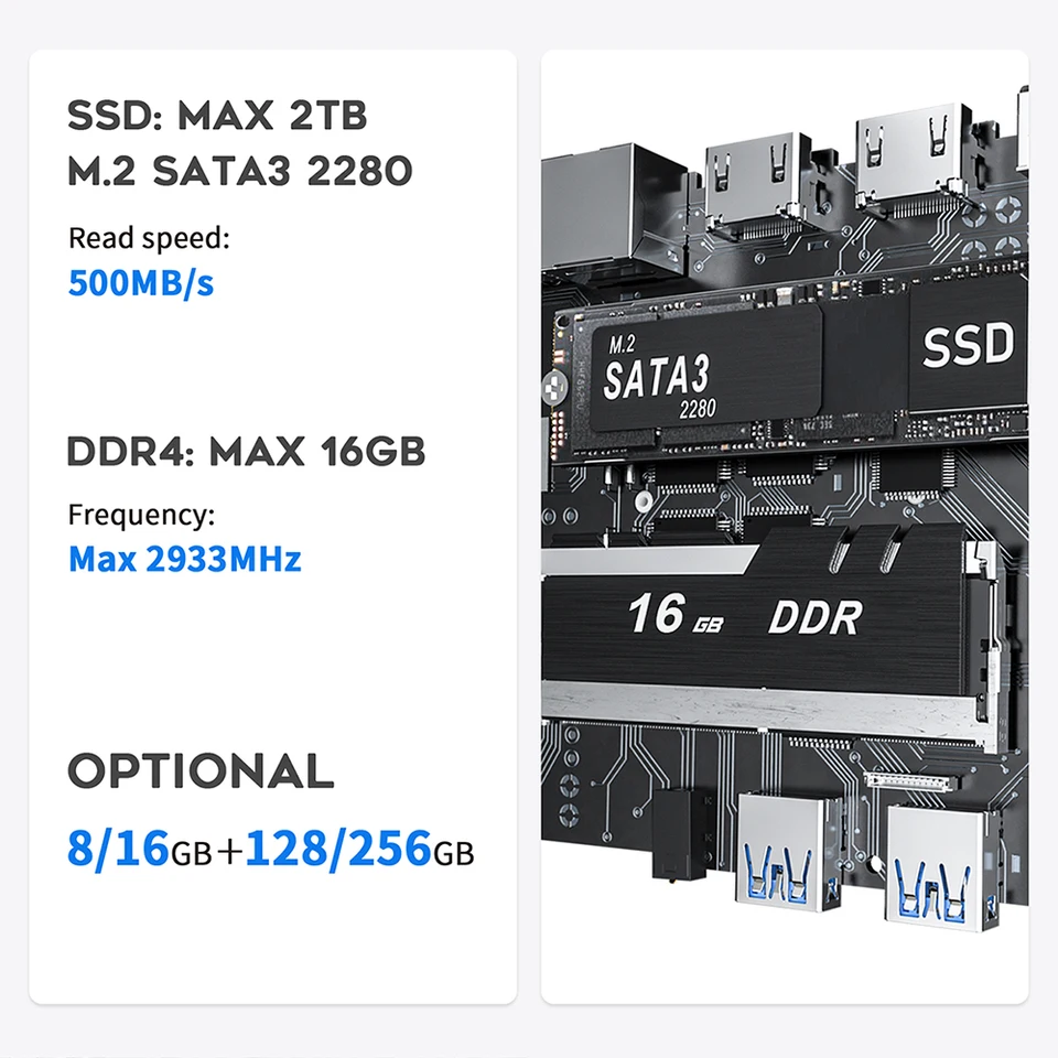 Beelink MINI S N5095 ミニPC 8GB 128GB/256GB