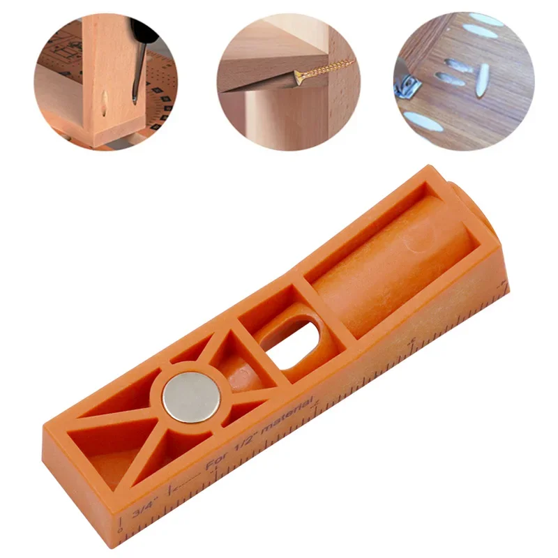 Hole Drilling Positioning Woodworking Punch Locator Guide Angle Drill Bit Tool Positioner Jig Oblique Hole Holder Kit