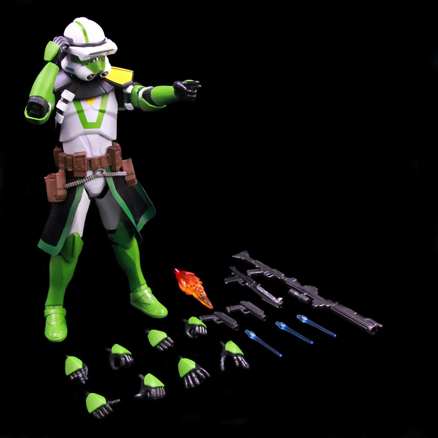 New Body(JOV3.0) - Star Wars 104th Trooper Wolf Pack Boost Sinker Comet Kamino ARC Trooper Grey Team 6" Action Figure Clone Toys image 3