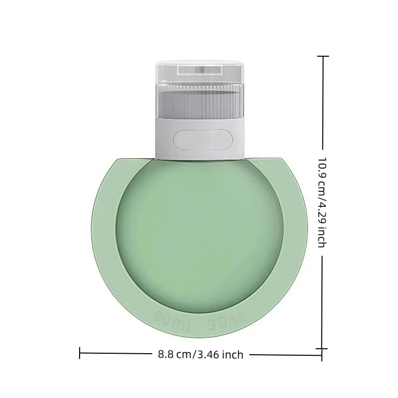 Silikon-Reise-Duschgeltube, BPA-frei, quetschbar, nachfüllbarer Shampoo-Spender für Wandern, Camping, Fitnessstudio – Detail 1