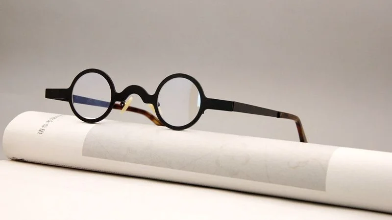 Metall Kleine Runde Rahmen Retro Personalisierte männer Brille Rahmen Ultra Licht Optische Brillen rahmen Für männer V46 – Detail 4