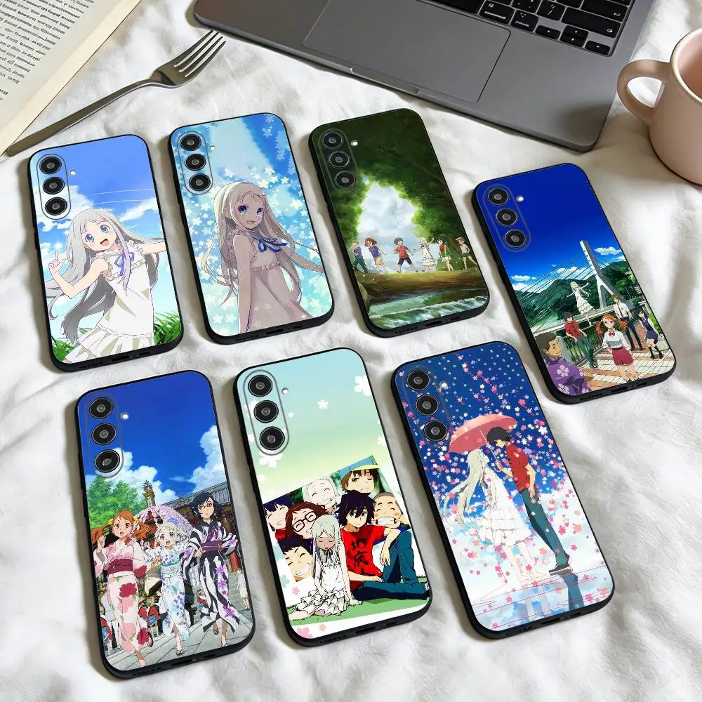 

AnoHana M-Meiko Anime H-Honma phone Case For Samsung Galaxy A73,A72,A71,A70,A53,A52,A51,Others Soft Black Shell