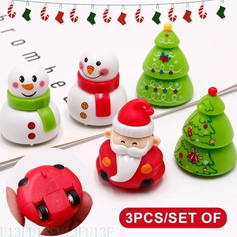 Juego juguetes coche fricción Navidad U13F, empuje e ve a retroceder favor fiesta del juguete del auto