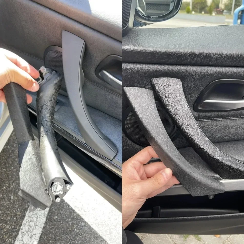 6PCS Full Set LHD RHD Passagier Innen Tür Pull Griff Abdeckung Trim Für BMW 3 Serie E90 E91 E92 316 318 320 325 328i 2005-2012
