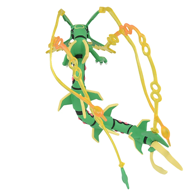 Takara tomy pokemon rayquaza modelo anime periférico dos desenhos animados brinquedos coleção de presente de aniversário das crianças ornamentos figuras da moda