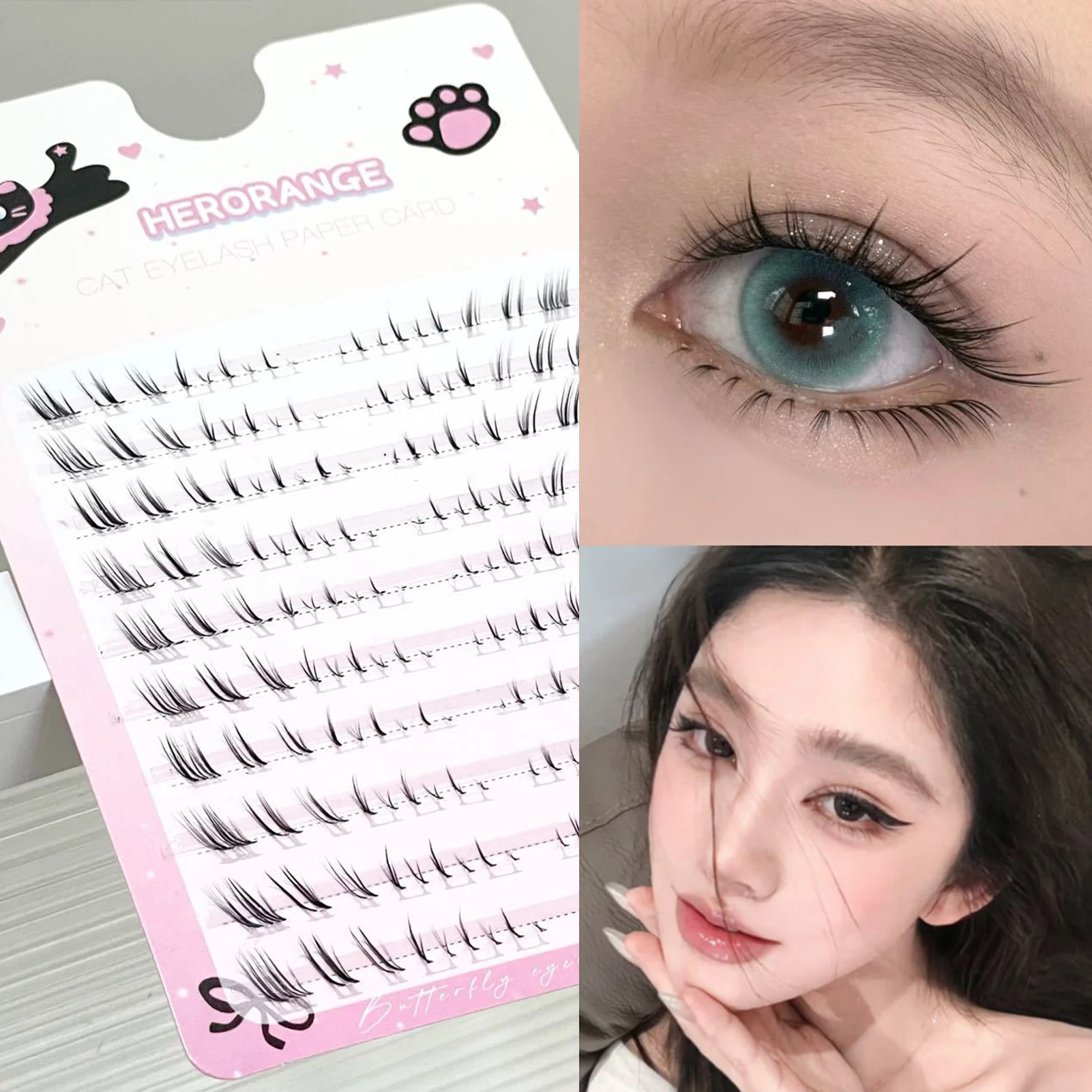 Fuchs-Stil untere gefälschte Wimpern natürliche flauschige untere Wimpern für Frauen täglich tragen Party Make-up 3D weiche Wimpern