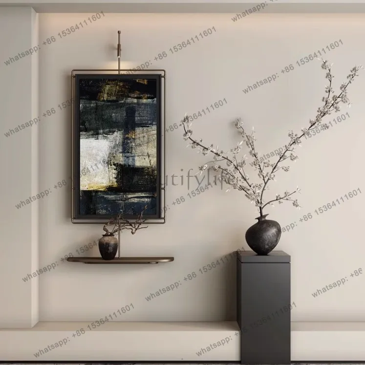 Medieval style light painting corridor aisle decoration light luxury is hanging paintings on the wall