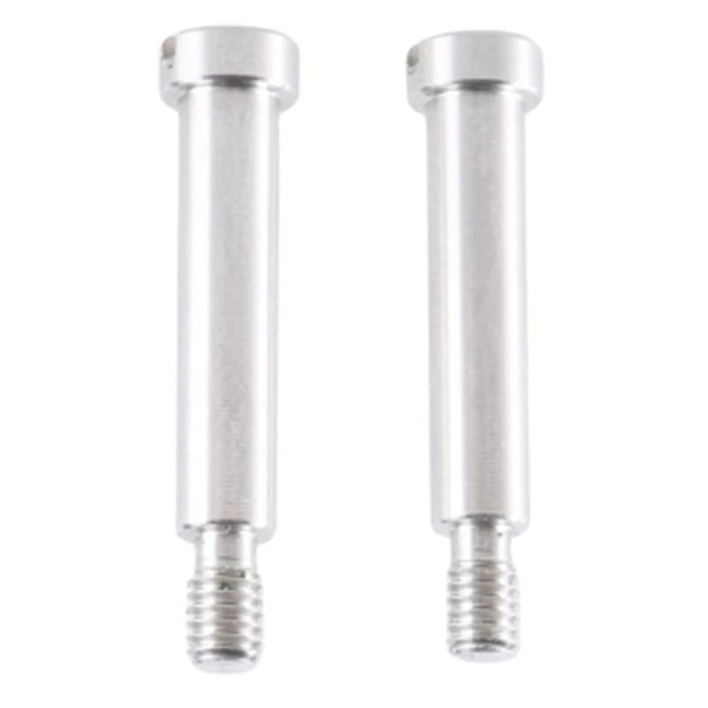 E56B 2Pcs Multipurpose Turntable Central Pivots Screw Replacement 4mm Stainless Steel Center Shaft Screws For Turntable