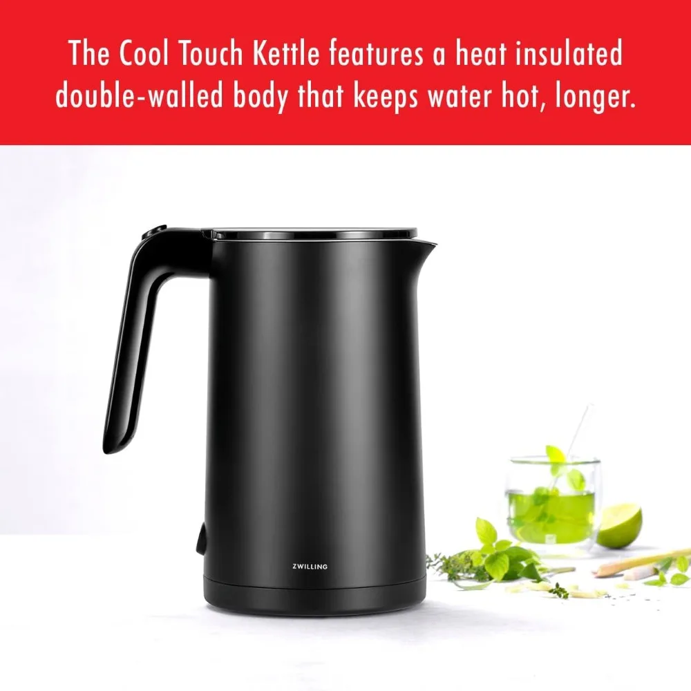 Adjustable Temperature Kettle,Electric,Seamless stainless-steel kettle for easy,residue-free clean up,Integrated cable winder