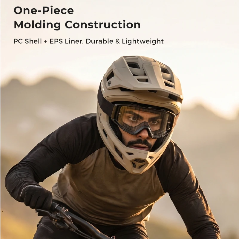 Rugged Mountain Motorcycle Helmet – Full Face Design for Safe, Comfortable Off-Road Riding with Stylish Appeal