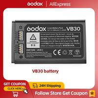 GODOX VB30 2980mAh Speedlight Flash Lithium Battery for V1PRO Camera Speedlite Flash