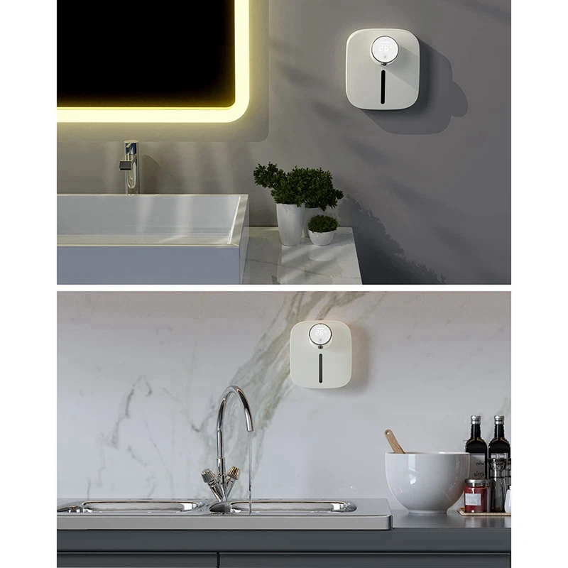 Dispenser automatico di sapone da 10,82 Oz/320 ml, dispenser di sapone touchless, dispenser di sapone schiumogeno, impermeabile IPX4