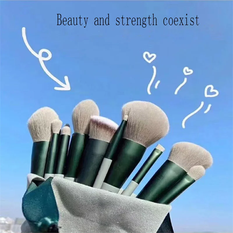 13 Stuks Make-Up Borstel Set 13 Make-Up Borstel Set Plus Opbergtas Niet-Shedding Oogschaduw Borstel Zachte Ultra Zachte Betaalbare Borstel Super