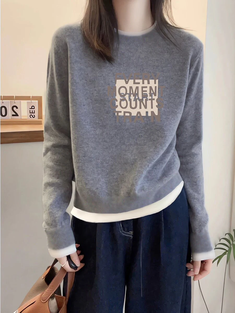 

Двусторонняя футболка Thiened Velvet Long Sve, женская футболка с базовым слоем, универсальный цвет глаз, дизайн Blo, осенне-зимний топ