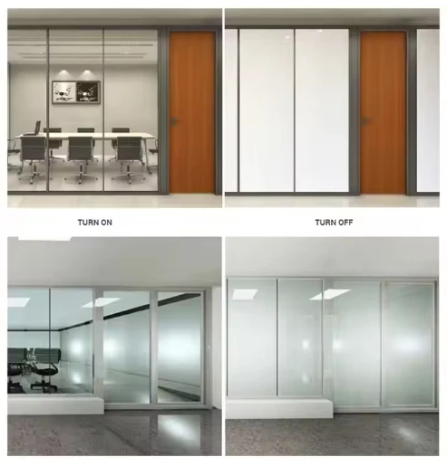 High Transparent Self-Adhesive Stained Smart PDLC Switchable Glass Film Electrically Controlled Privacy Dimming Film for Office