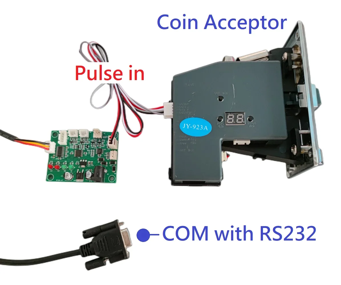 

Signal Converter JY-23 Pulse to RS232 Coin Operated for Coin Acceptor Bill Acceptor PC COM USB to PULSE with USB
