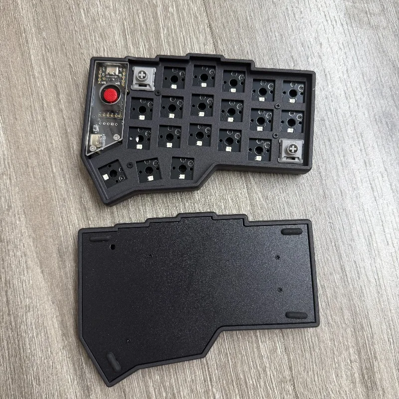Corne Small Red Dots Split Keyboard Kit Customized Low Profile Hot Swap Support QMK Vial Gamer Mechanical Keyboard Accessories