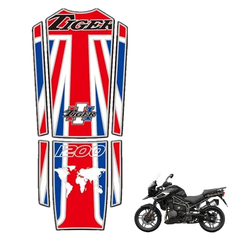 

Для Triumph Tiger 1200 защитная накладка на бак мотоцикла 3D гелевая наклейка Decal - 1
