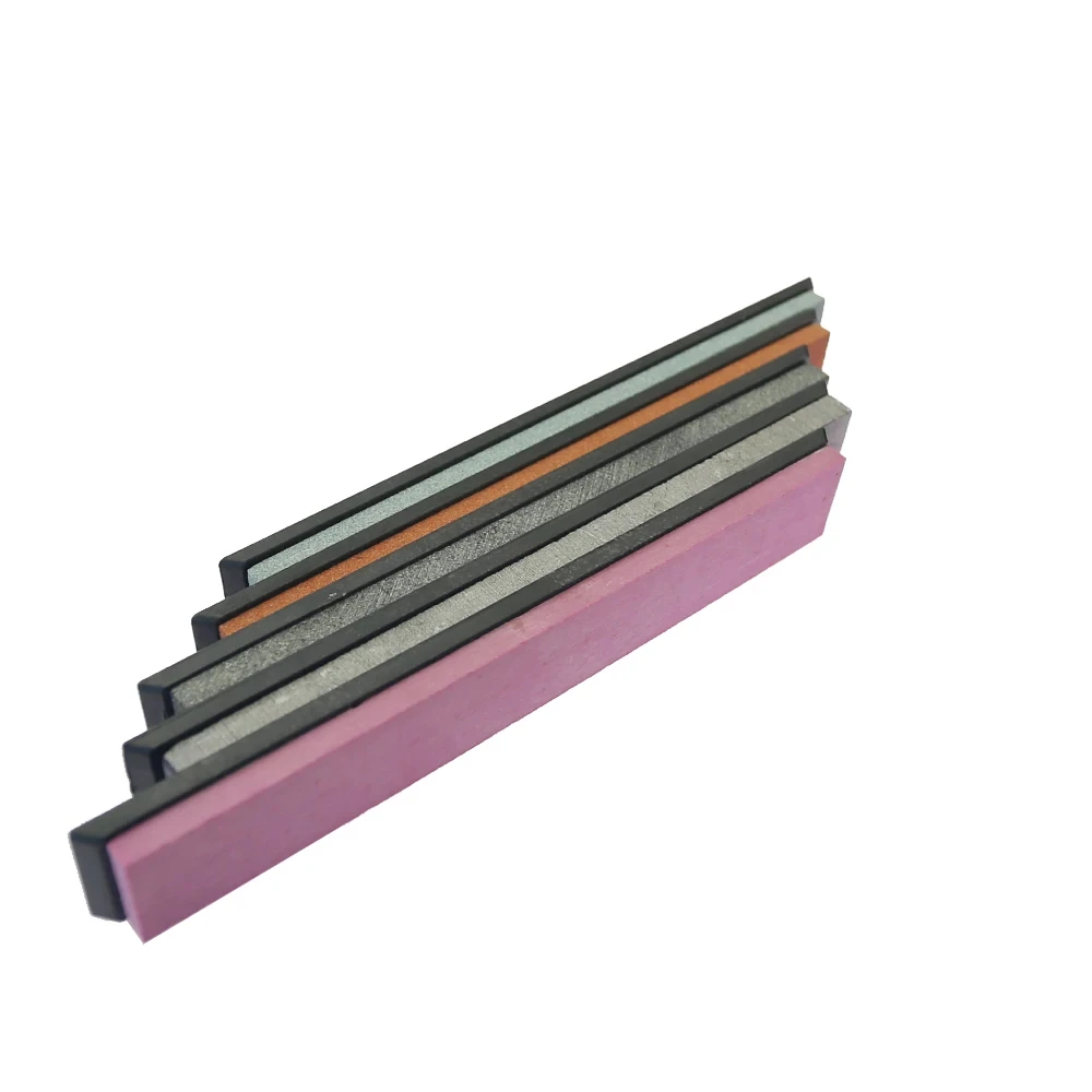 Ângulo fixo Sharpener Gemas, moagem Stone, Oilstone, vermelho e preto, 150x20mm
