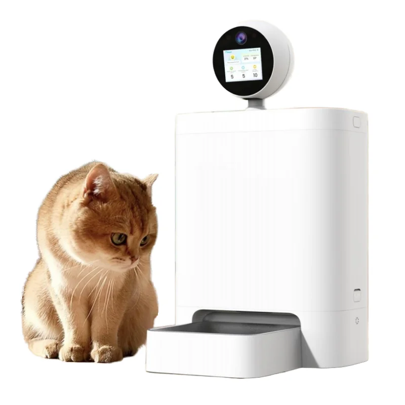

Smart AI Pet Feeder with Camera APP Control Charge Dual Bowl Automatic Food Dispenser for Cats Dogs