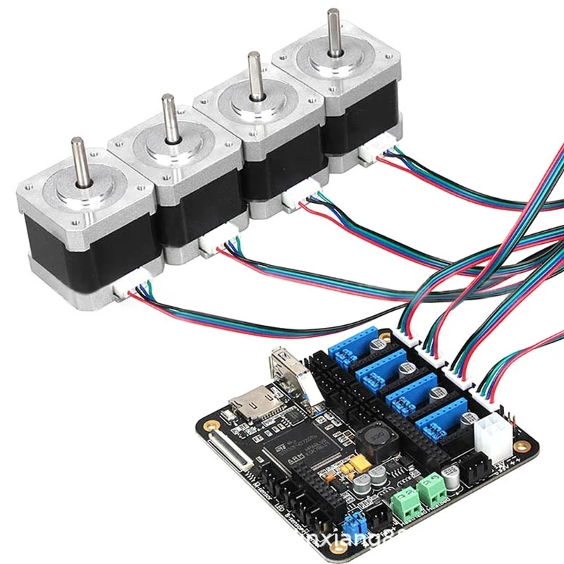 Cabo conector do motor de passo para nema 42, xh2.54 bifásico, 4 a 6 pinos, peças de impressora 3d, 1m/1,5 m/2m