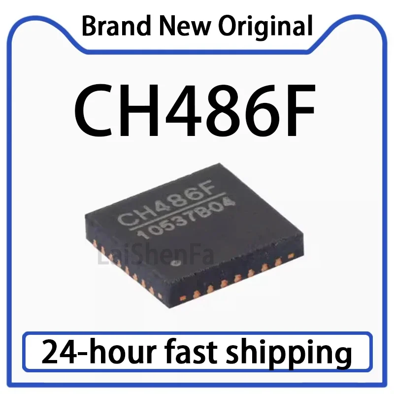 1PCS CH486F QFN-28 2 Differential Channel Four Select One, Four Pole Four Throw High-speed Analog Switch Chip Stock