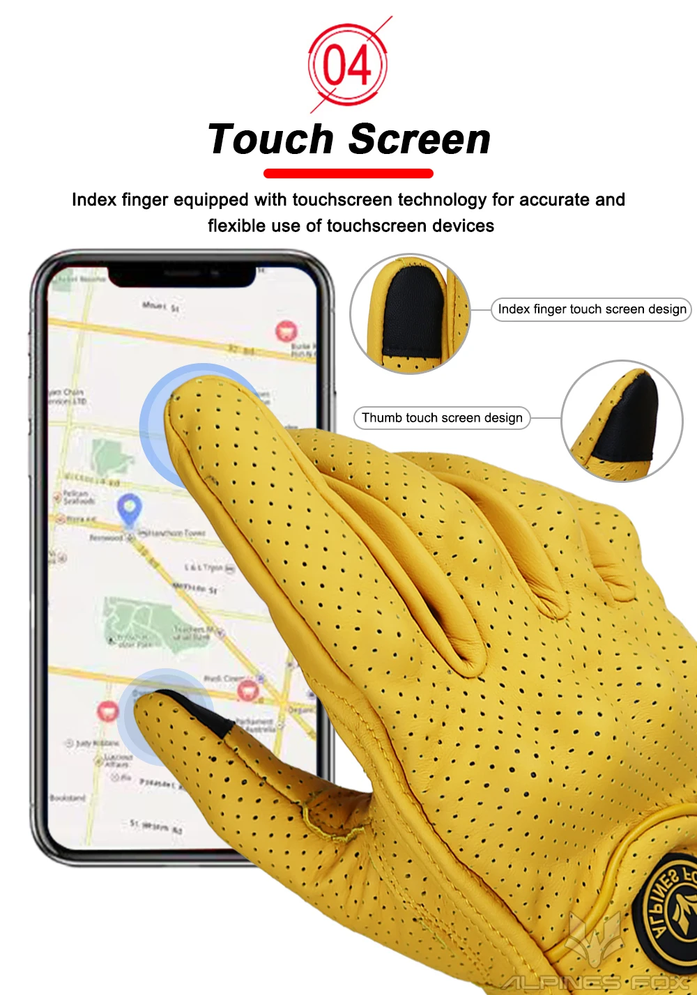 Vintage Ziegenleder Motorradhandschuhe Sommer Herren Gelb Retro Leder Motorradfahrer Guantes Motorrad Motocross Handschuh M-XXL – Detail 7