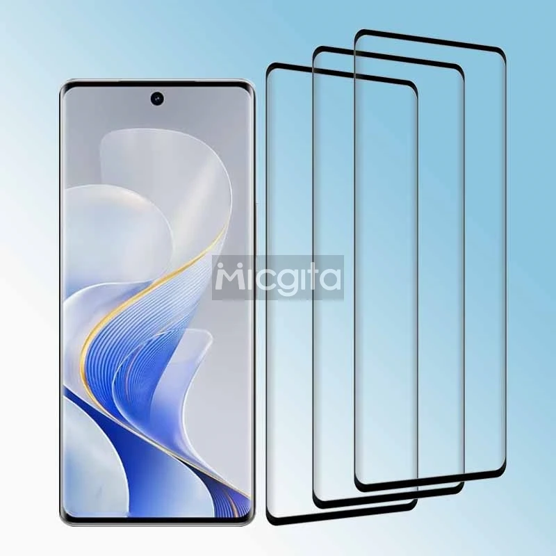 

3PCS Full Screen Protector For VIVO V30 Pro V30 3D Curved Tempered Glass Anti-Scratch Front Film