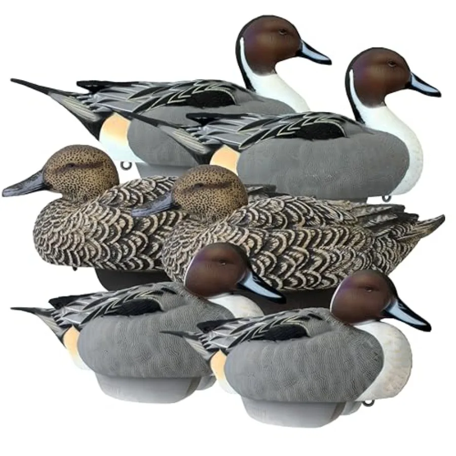 

Манки для охоты на уток Flexfloat Pintail Duck Decoys от Heyday, ультралегкие, из гидрофоама, прочные, реалистичный дизайн, 6 штук в упаковке