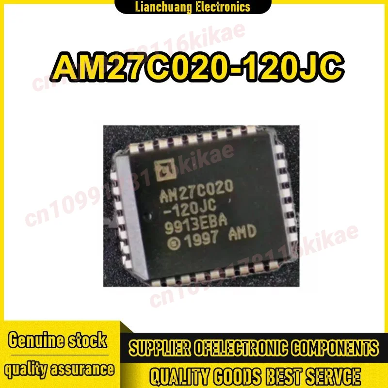 5 pezzi AM27C020-120JC AM27C020 EPROM, 256K x 8, 32 pin, plastica, PLCC