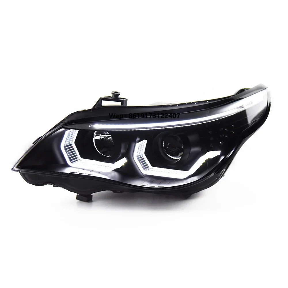 

AKD-car Styling for E60 2003-2010 LED Headlights DRLDynamic Turn signal Daytime Running Lights Upgrade and Modification