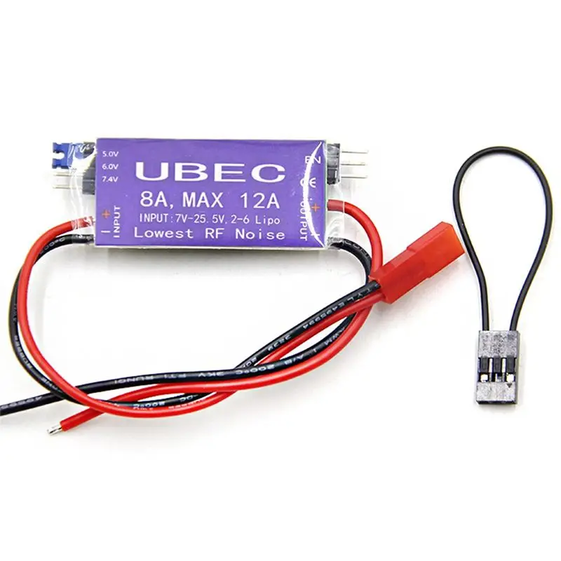 CYGJ-UBEC Voltage Regulator For RC Airplanes 4A Output 5V/6V Max 12A For 2-6S Lipo 6-16 Cell Ni-Mh