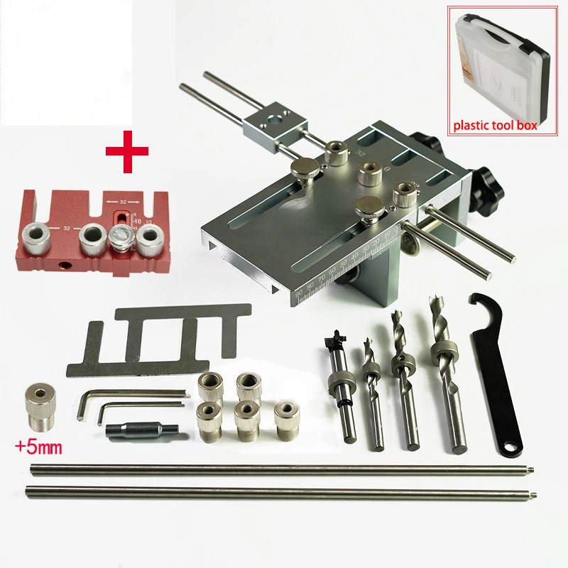 wood dowelling jig Woodworking Drilling Guide Kit Locator for Furniture Cabinet Connecting Dowel Jigs tool set