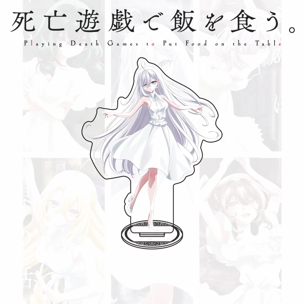 New Anime Playing Death Games to Put Food on the Table Yuki Maid Bunny Acrylic Stand Keychain Figure Model Plate Desk Decor Gift