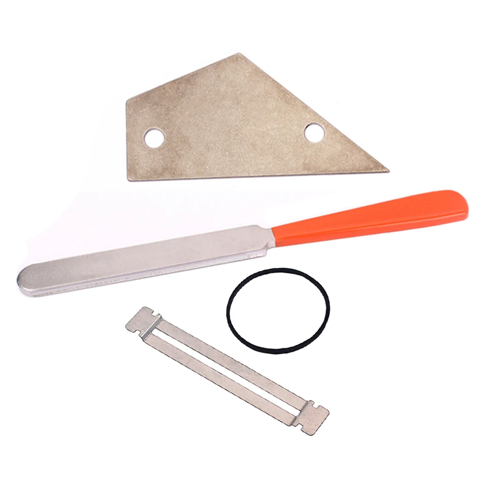 

4 Pcs Guitar Fret Crowning File Leveling Tool Protector Beveling Stainless Steel Durability Luthiers Guitarists DIY Repair