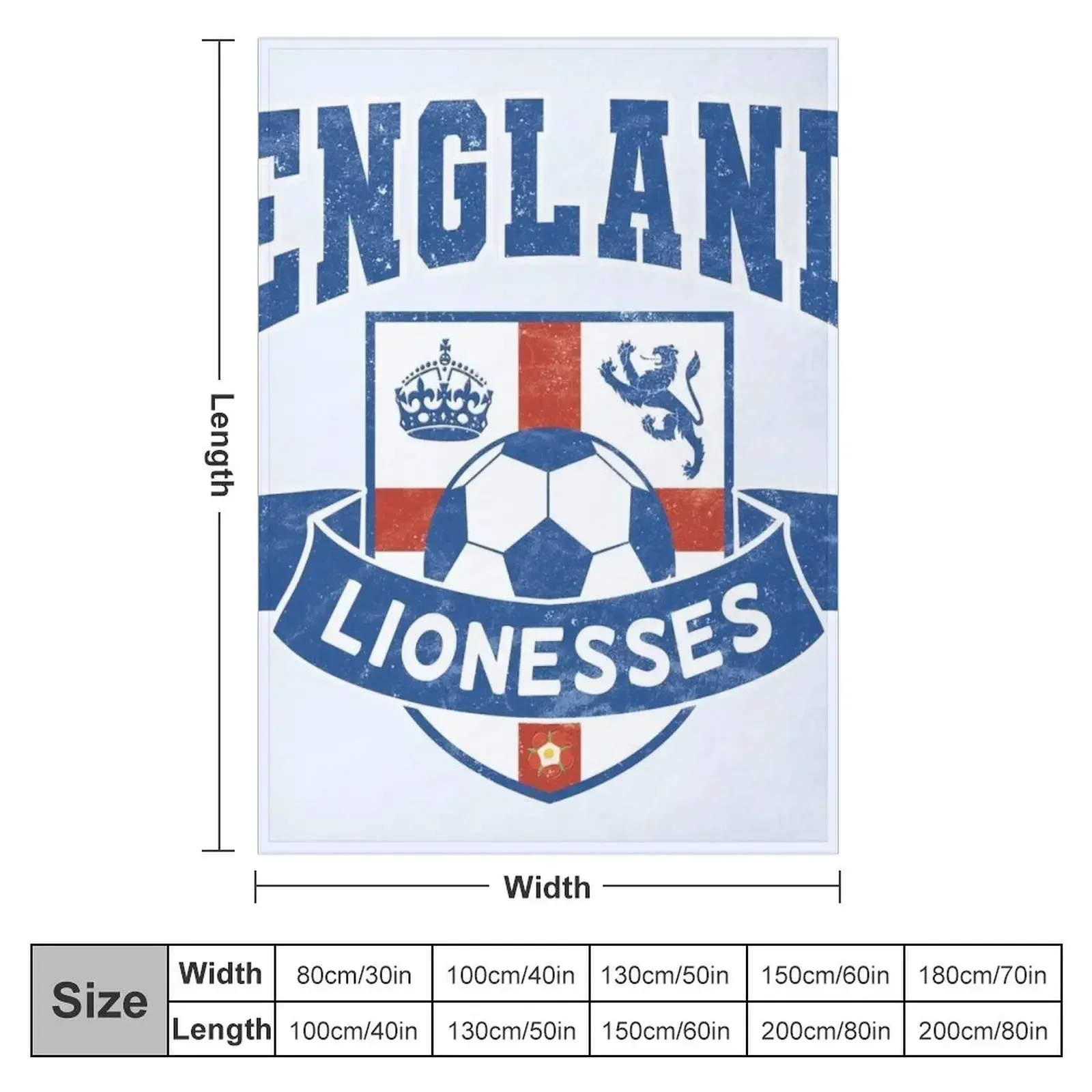 England Lionesses Football Badge (#04) Throw Blanket Designers Plaid Comforter Blankets