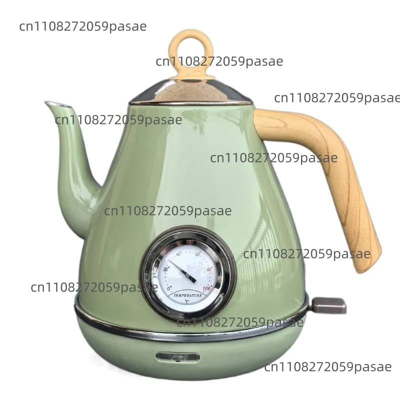 1850W Wood Grain Handle Electrc Kettle Boiling Kettle With Temperature Display Auto Power Off 304 stainless Steel Teapot 1.7L