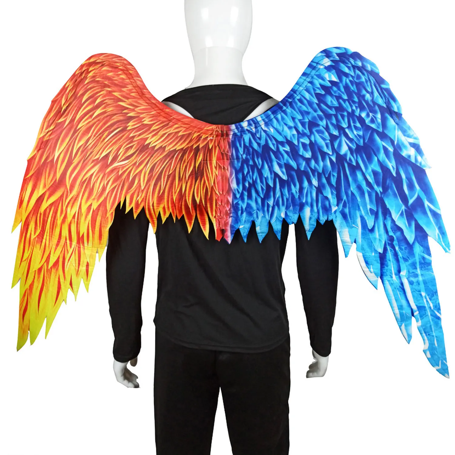 dont buy Kids Adults Fancy Dress Bird Wings Costume Carnival Halloween Decoration Props Shiny Feather Angel Wings Party Favors