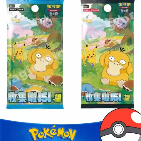 Pokemon Cards Original Trading PTCG Cartoon Collected 151 See Supplementary Pack 151 Coin Set Collect Card Book Child Gift