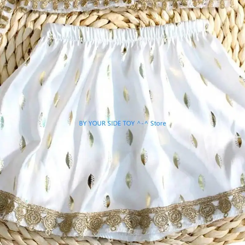 

Skirt Matching Headband & Headscarf Photography Props for Baby Girls Photoshoots U6XE