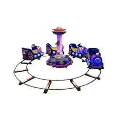 School Electric Track Train Rides Kids Shopping Center Indoor Playground Outdoor Plaza Amusement Park Equipment Game Machine