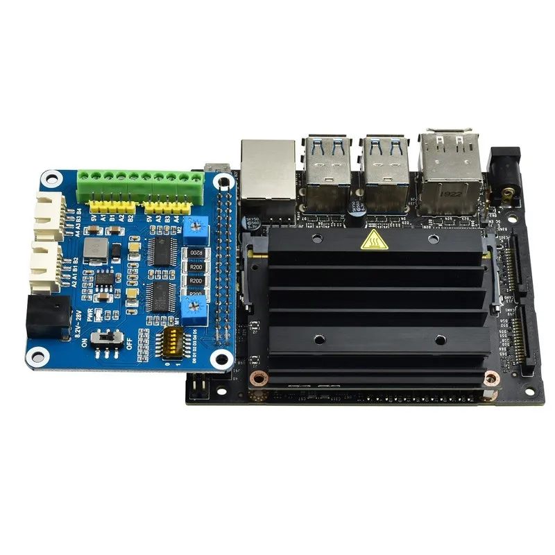 Raspberry Pi 4B Dual DRV8825 Stepper Motor Driver Board - 32 Microstep GPIO Control for CNC/3D Printing