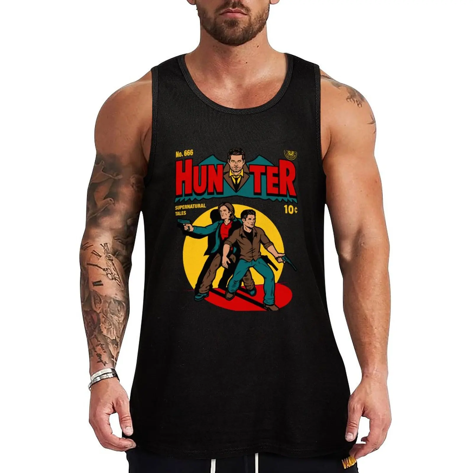 

Hunter Comic Tank Top t-shirts for men men clothes Men's gym t-shirts