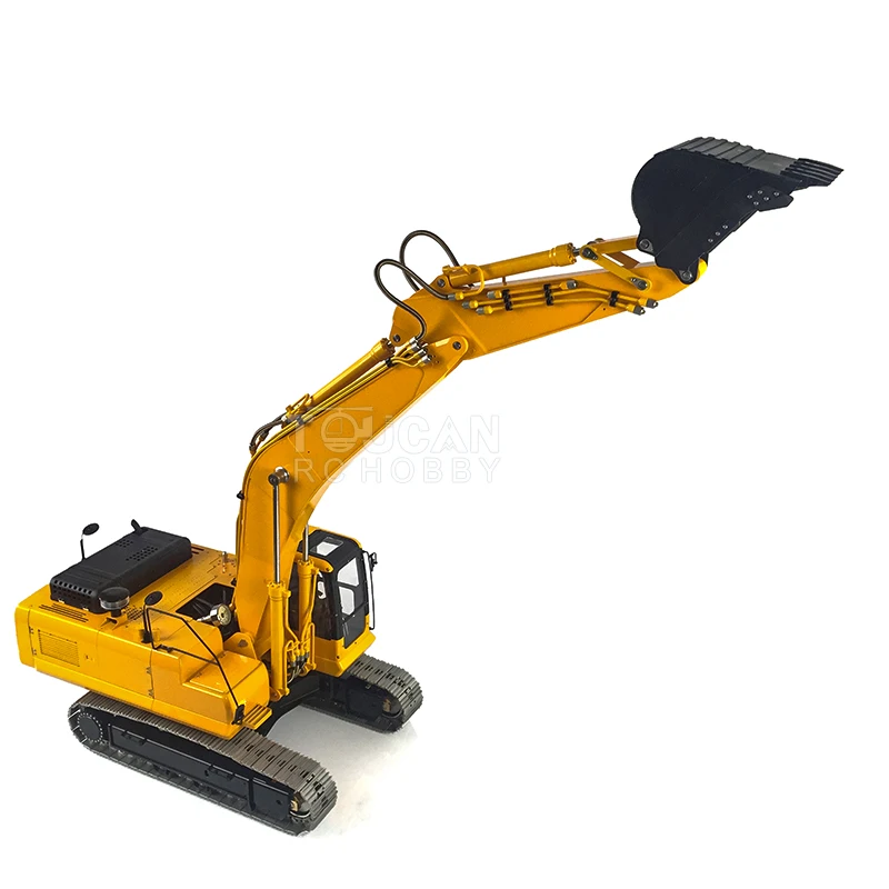 1/14 LESU PC360 CNC Metal RC Hydraulic Excavator Painted Yellow RTR Model Radio Toys W/ PL18 Remote Control Car Trucks THZH1202