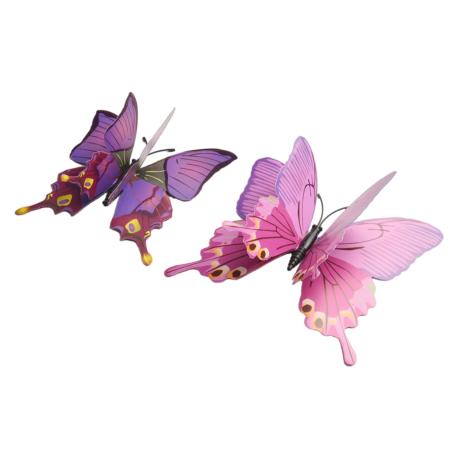 Pegatinas de decoración de pared de mariposas, paquete de 12 diseños 3D, material ecológico consciente, adecuado para decoración del hogar y el jardín